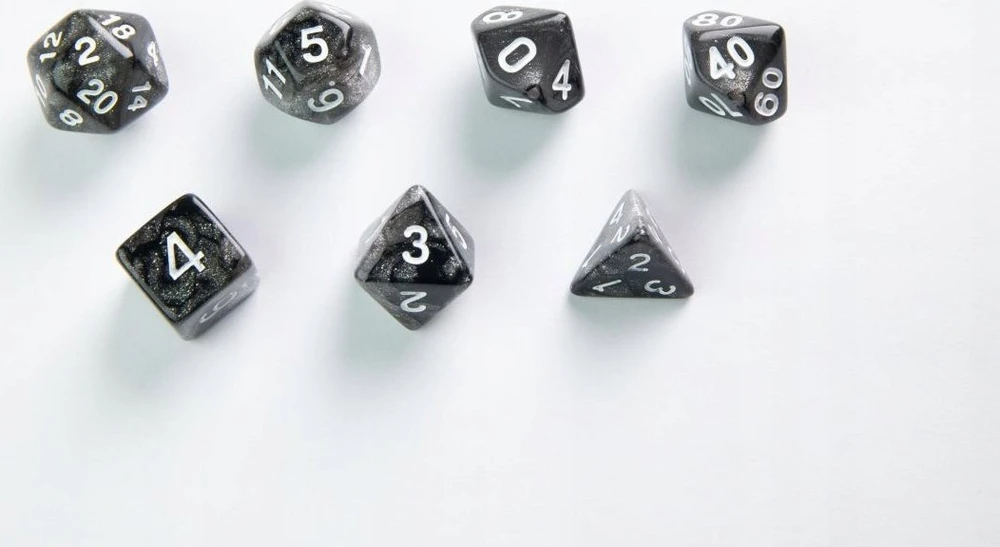 Gamegenic Gamegenic: Galaxy Series – RPG kauliukų rinkinys – Mėnulis