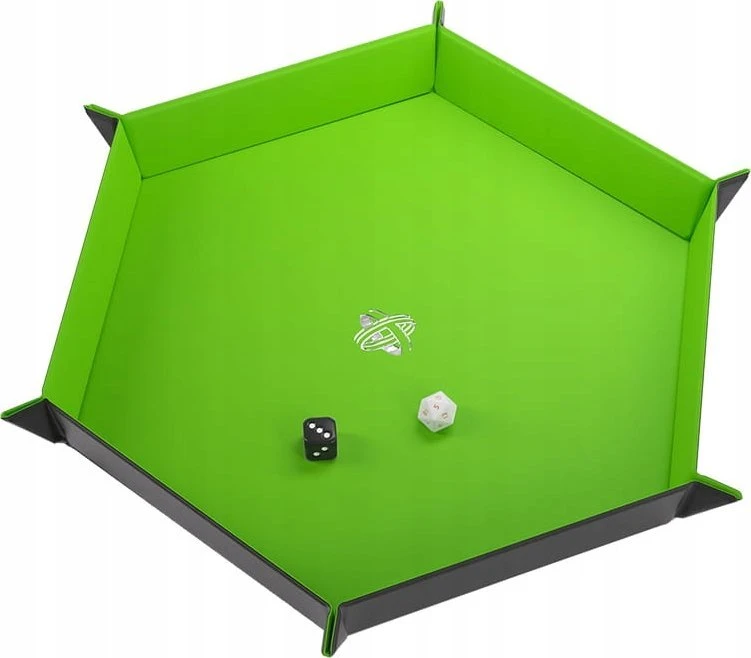 Gamegenic - Magnetic Dice Tray Hexagonal Juodas/Žalias