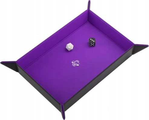 Gamegenic Gamegenic: Magnetinis kauliukų dėklas – stačiakampis – juoda/violetinė