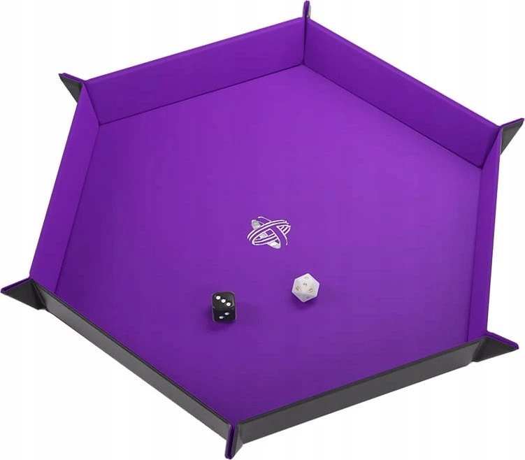 Gamegenic - Magnetic Dice Tray Hexagonal Juodas/Violetinė