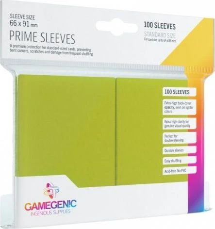 Gamegenic : Prime CCG Sleeves (66x91 mm) - Lime, 100 vnt