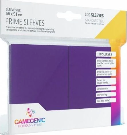 Gamegenic : Prime CCG Sleeves (66x91 mm) - Violetinė, 100 vnt