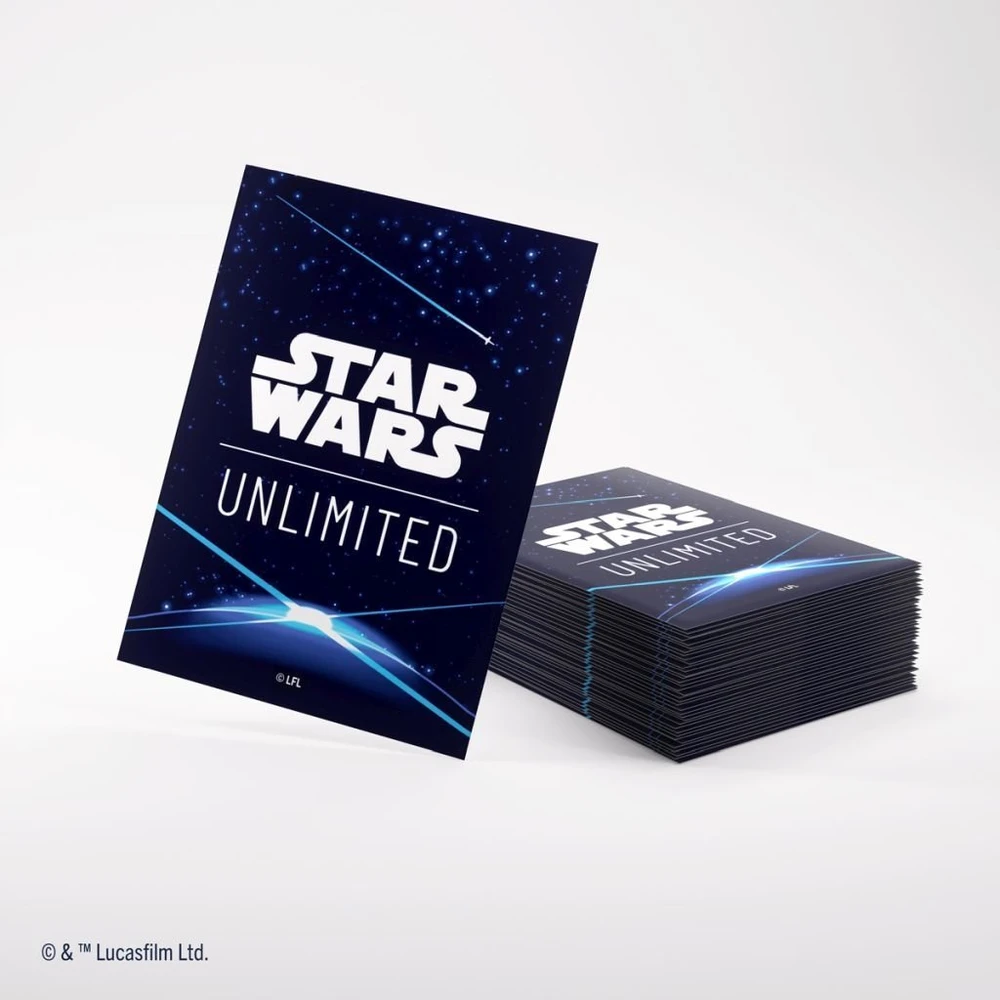 Gamegenic Gamegenic: Star Wars Unlimited – Dvigubas rankovių paketas – Space Mėlyna