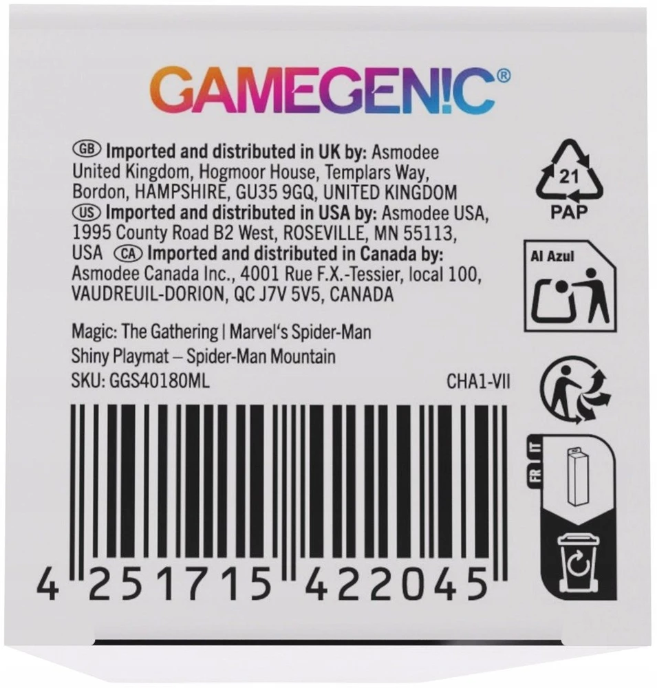 Gamegenic Gamegenic: Magic the Gathering - Marvel's Spider-Man - Shiny Playmat - Mountain