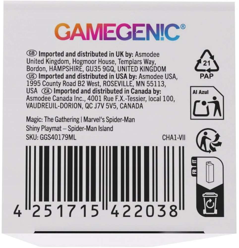 Gamegenic : Magic the Gathering - Marvel's Spider-Man - Shiny Playmat - Island