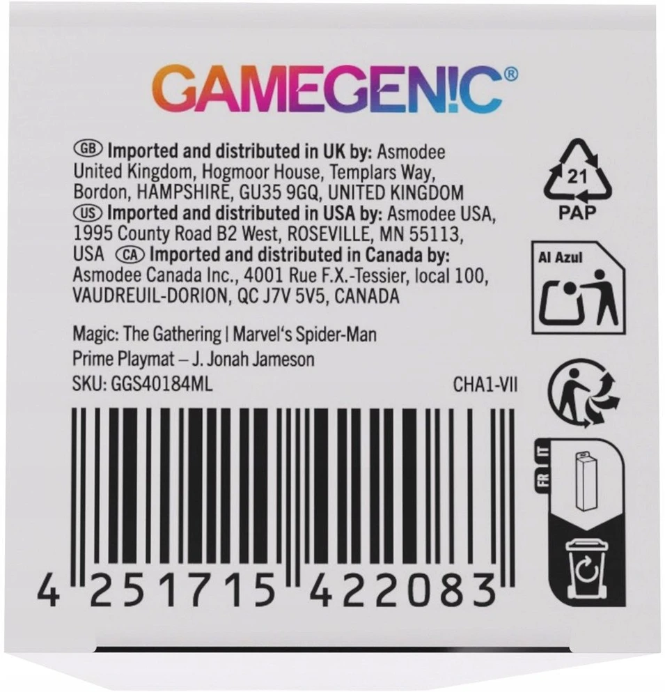 Gamegenic Gamegenic: Magic the Gathering - Marvel's Spider-Man - Prime Playmat - J. Jonah Jameson
