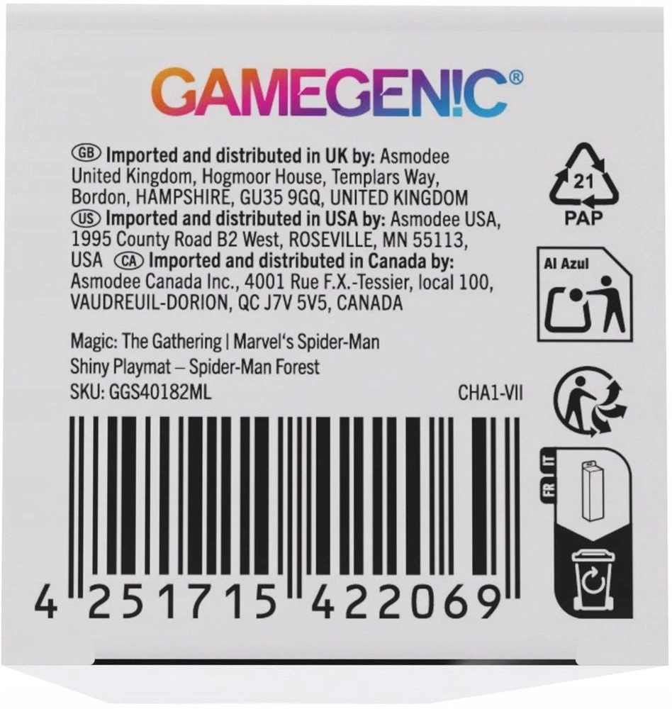 Gamegenic : Magic the Gathering - Marvel's Spider-Man - Shiny Playmat - Forest