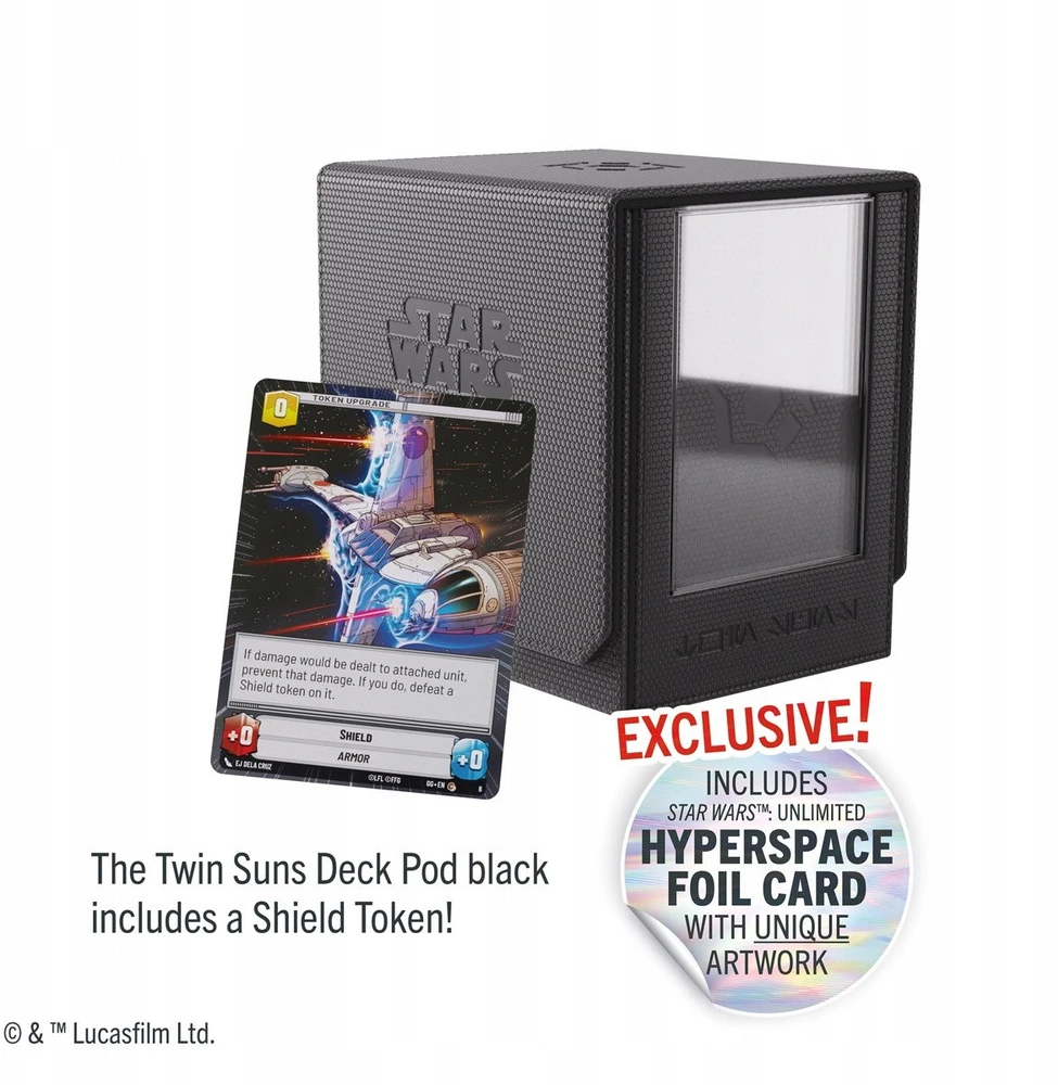 Gamegenic : Star Wars Unlimited Card Game - Twin Suns Deck Pod - Juodas