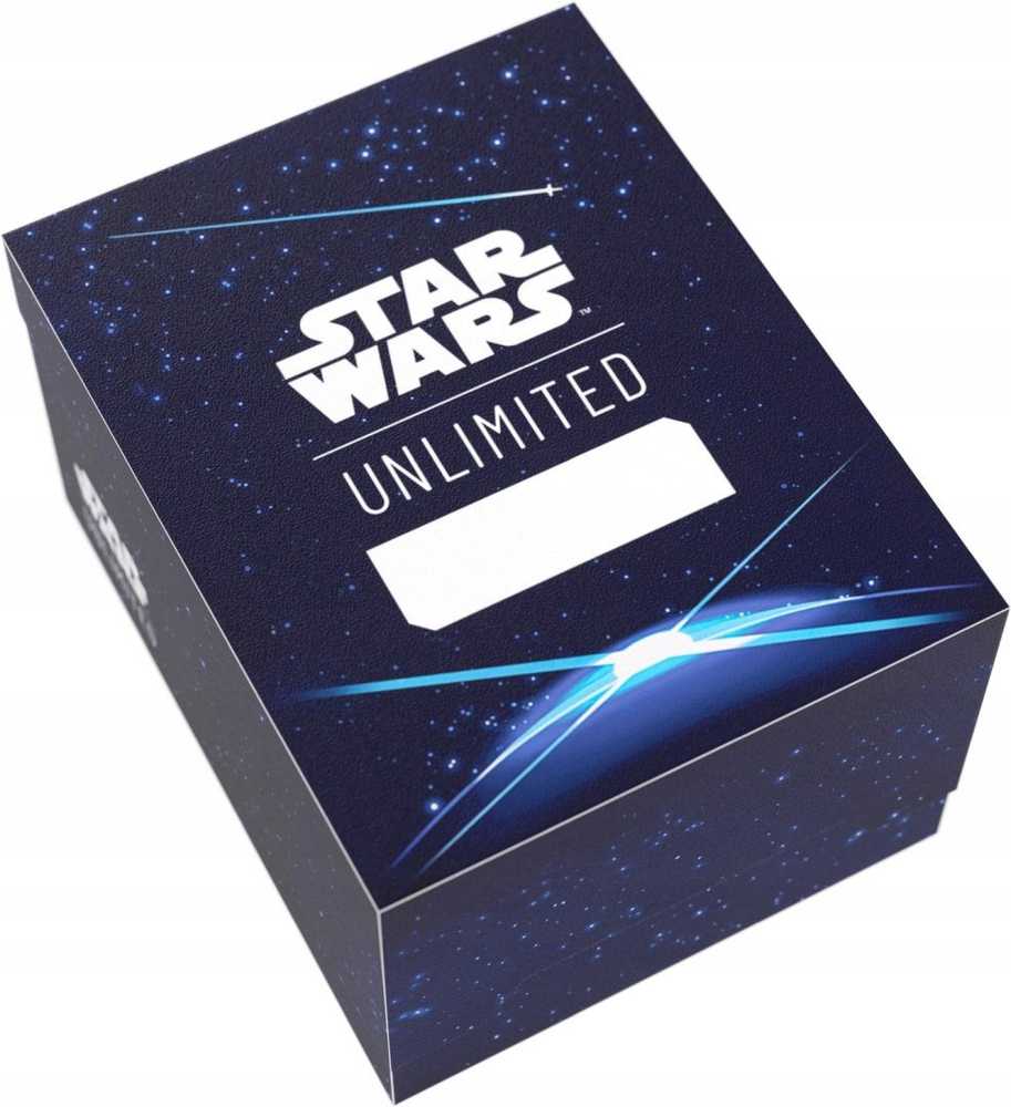 Gamegenic : „Star Wars Unlimited“ kortų žaidimo „Twin Suns“ minkšta dėžutė – mėlynas kortų viršelis