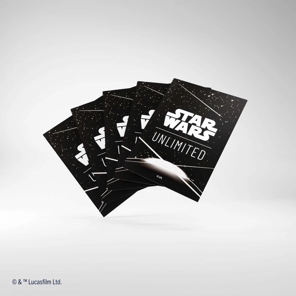Gamegenic : Star Wars Unlimited kortų žaidimas – aukščiausios kokybės meno dėklai – kortų nugarėlė balta
