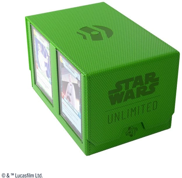 Gamegenic: Star Wars Unlimited – dvigubos kaladės dėklas – žalias