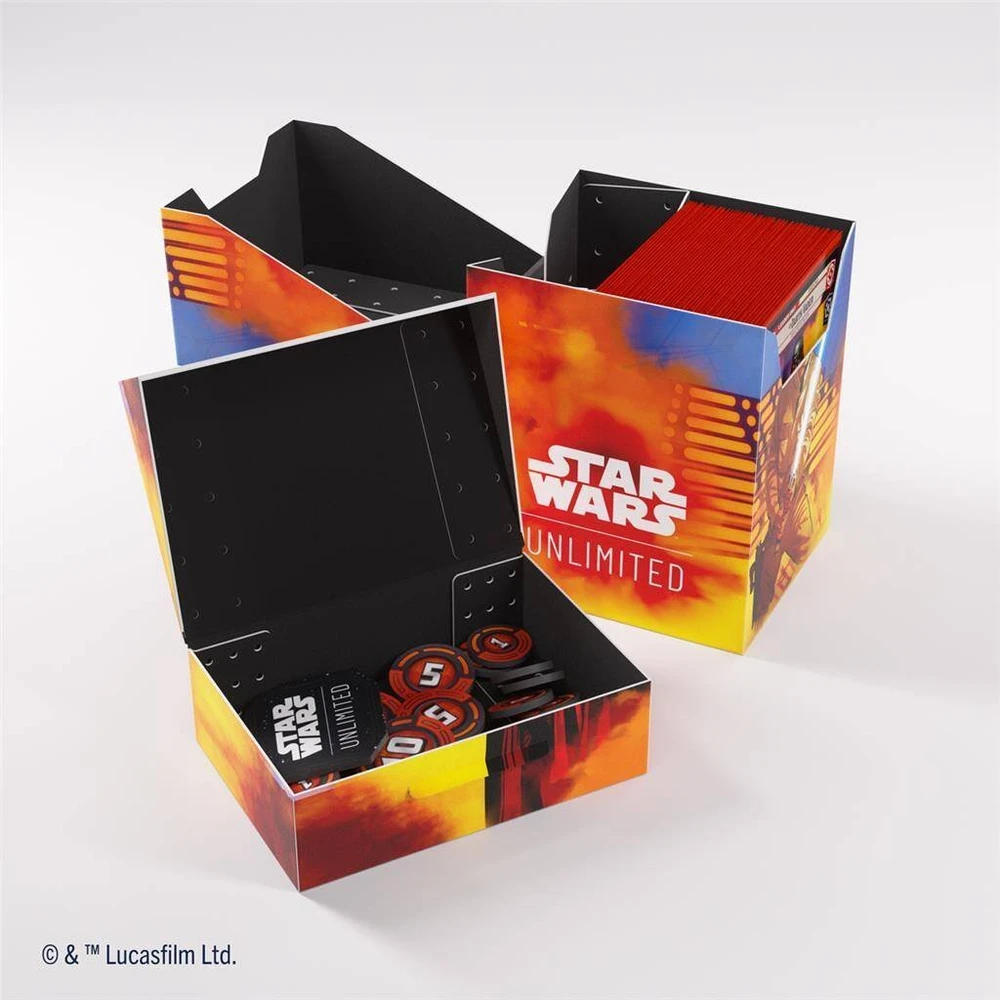 Gamegenic Star Wars Unlimited Pudełko na karty talię Soft Crate Luke Vader