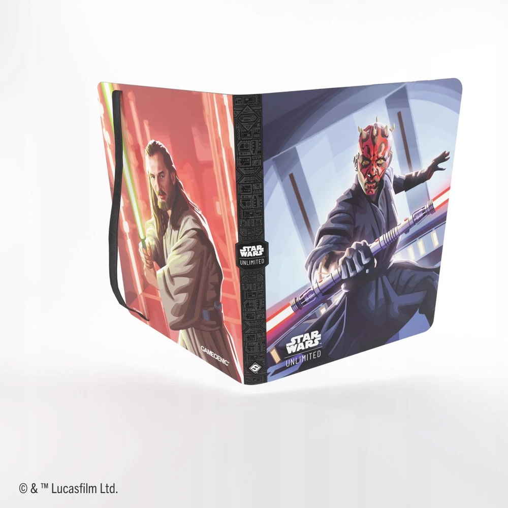„Gamegenic“: „Star Wars Unlimited“ kortų žaidimas – 18 kortų albumas – Darth Maul ir Qui-Gon Jinn