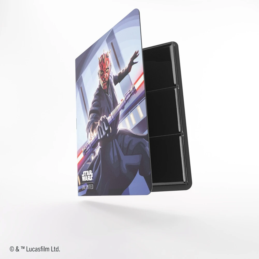„Gamegenic“: „Star Wars Unlimited“ kortų žaidimas – 18 kortų albumas – Darth Maul ir Qui-Gon Jinn