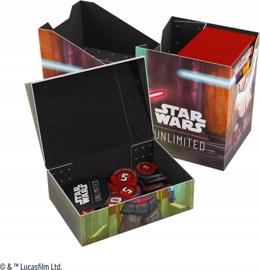 Gamegenic: „Star Wars Unlimited“ kortų žaidimas – minkšta dėžutė – Obi-Wan Kenobi / Darth Maul