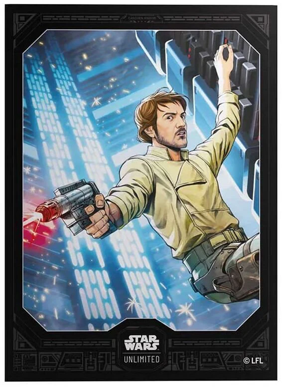 „Gamegenic Star Wars Unlimited“ kortų žaidimas – aukščiausios kokybės piešinių dėklai – Cassian Andor