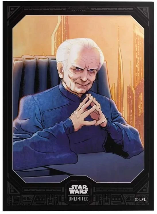 Gamegenic „Star Wars Unlimited“ kortų žaidimas – aukščiausios kokybės piešinių rankovės – Chancellor Palpatine