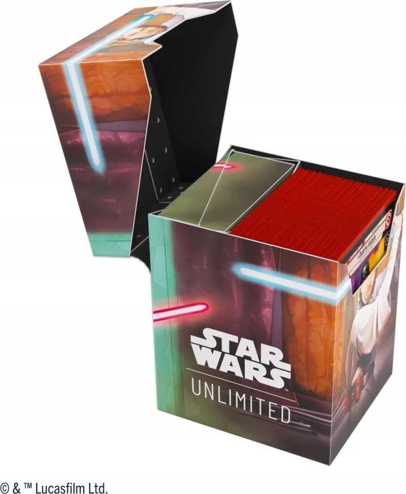 Gamegenic: „Star Wars Unlimited“ kortų žaidimas – minkšta dėžutė – Obi-Wan Kenobi / Darth Maul