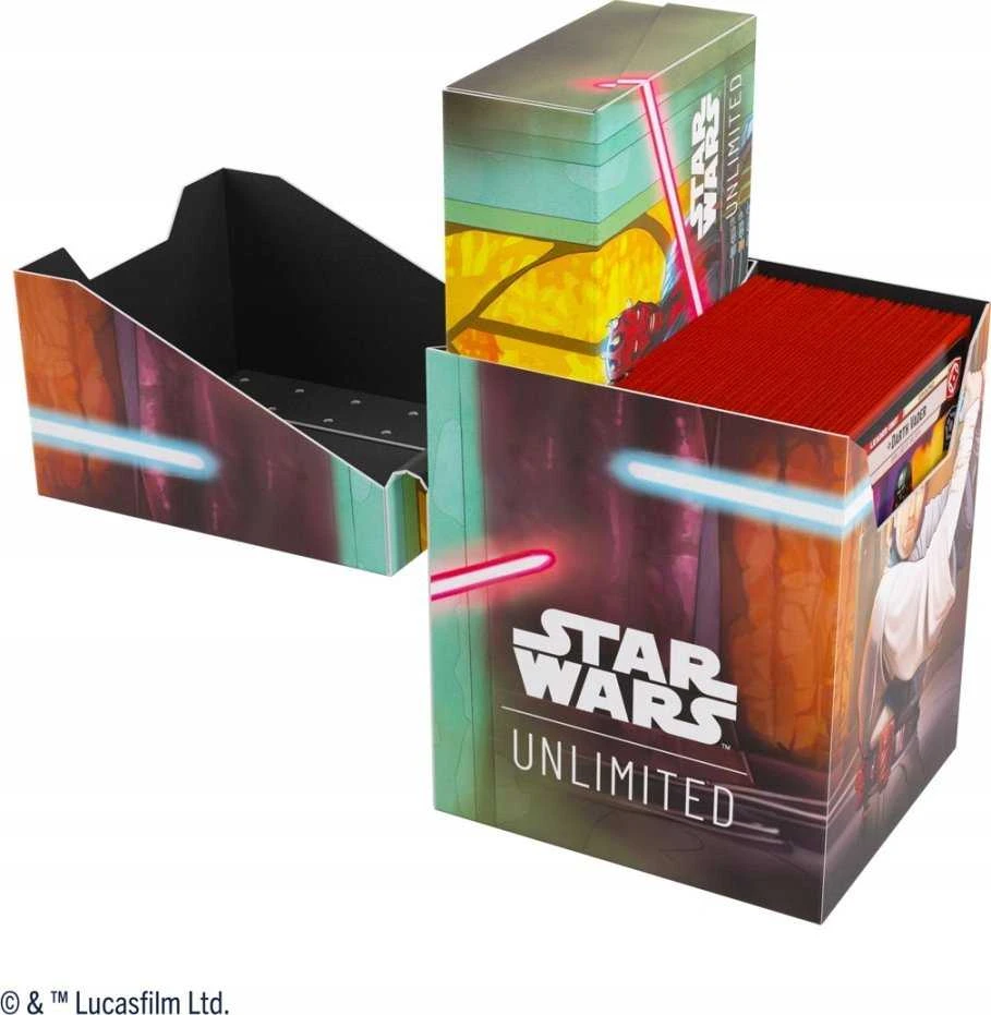 Gamegenic: „Star Wars Unlimited“ kortų žaidimas – minkšta dėžutė – Obi-Wan Kenobi / Darth Maul