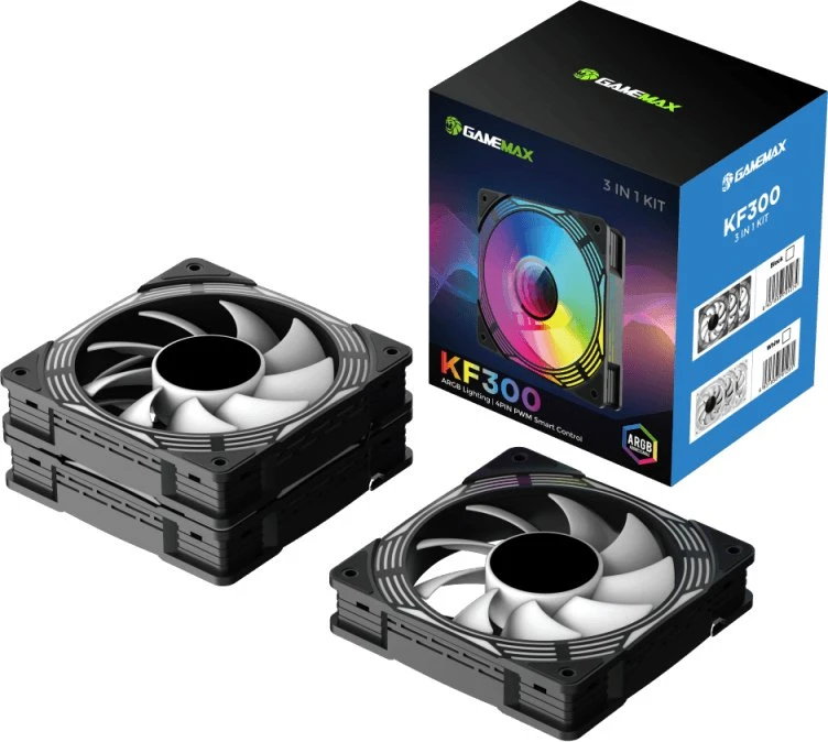 Gamemax Case Fan | KF300 BK | Juodas