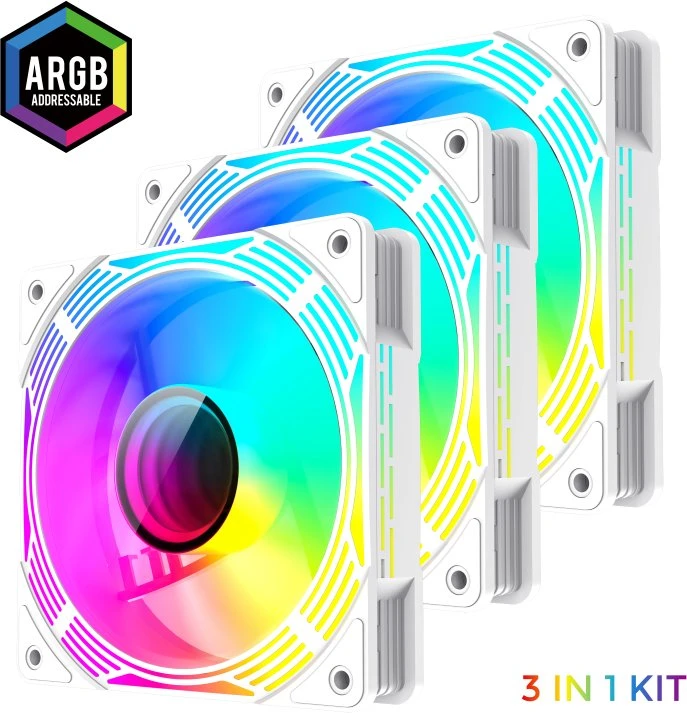 Gamemax Case Fan | KF300 WH | Baltas