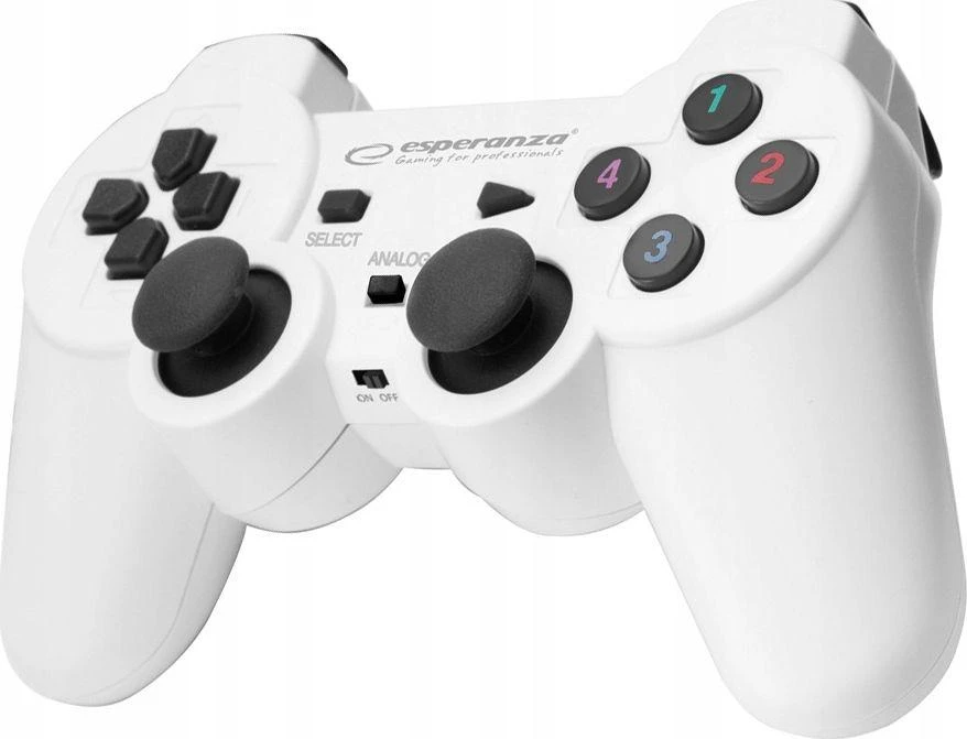 Bevielis ŽAIDIMŲ PULTAS SU VIBRACIJOMIS ESPERANZA EGG108W GLADIATOR  PC / PS3 