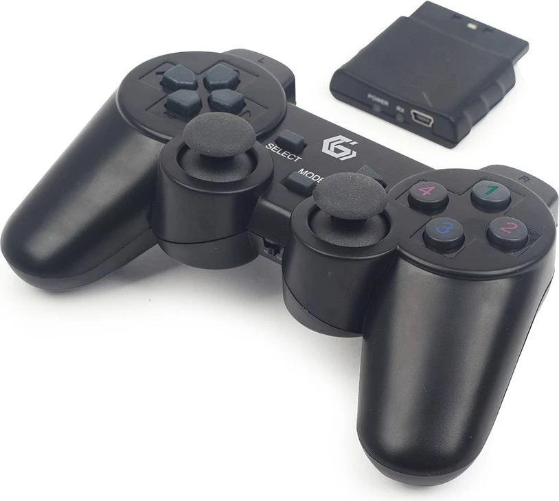 GEMBIRD JPD-WDV-01 Gembird Wireless dvigubos vibracijos žaidimų pultelis, PS2/PS3/PC JPD-WDV-01