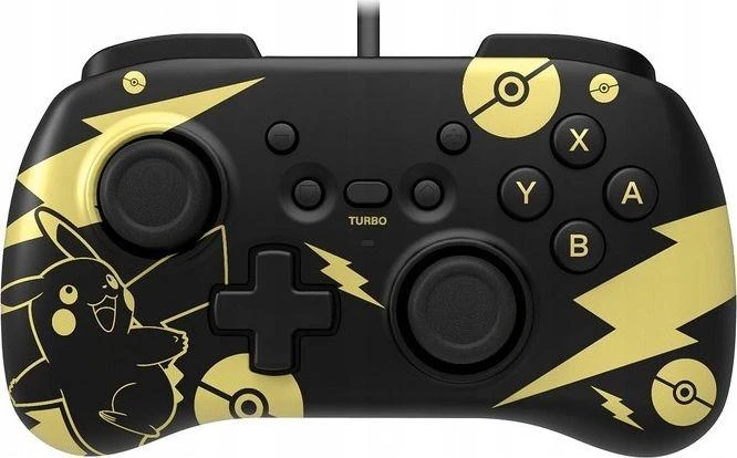 HORI Nintendo Switch Mini Valdiklis (Pickachu Juodas and Gold)