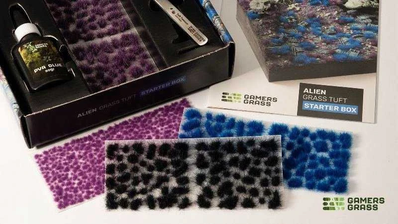 Gamers Grass Žolė žaidėjams Žolė žaidėjų žolė: Tuft Starter Boxes – Alien Grass