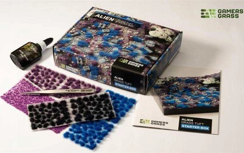 Gamers Grass Žolė žaidėjams Žolė žaidėjų žolė: Tuft Starter Boxes – Alien Grass