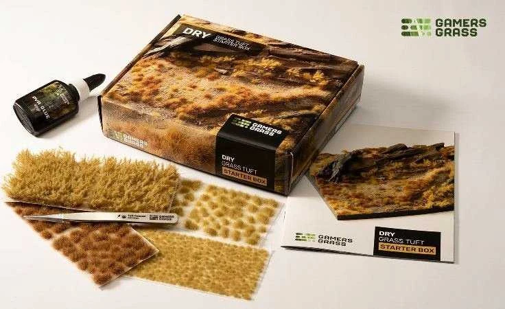 Gamers Grass Žolė žaidėjams Žolė žaidėjų žolė: Tuft Starter Boxes – Dry Grass