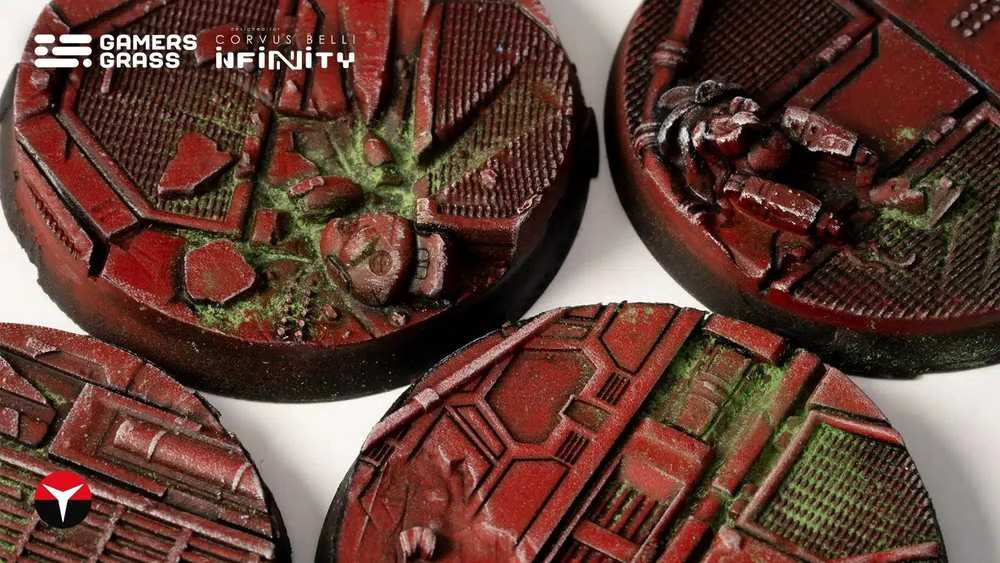 Gamers Grass: „Infinity“ – „Nomad Crew“ kaladė – apvali 40 mm (4 vnt.)