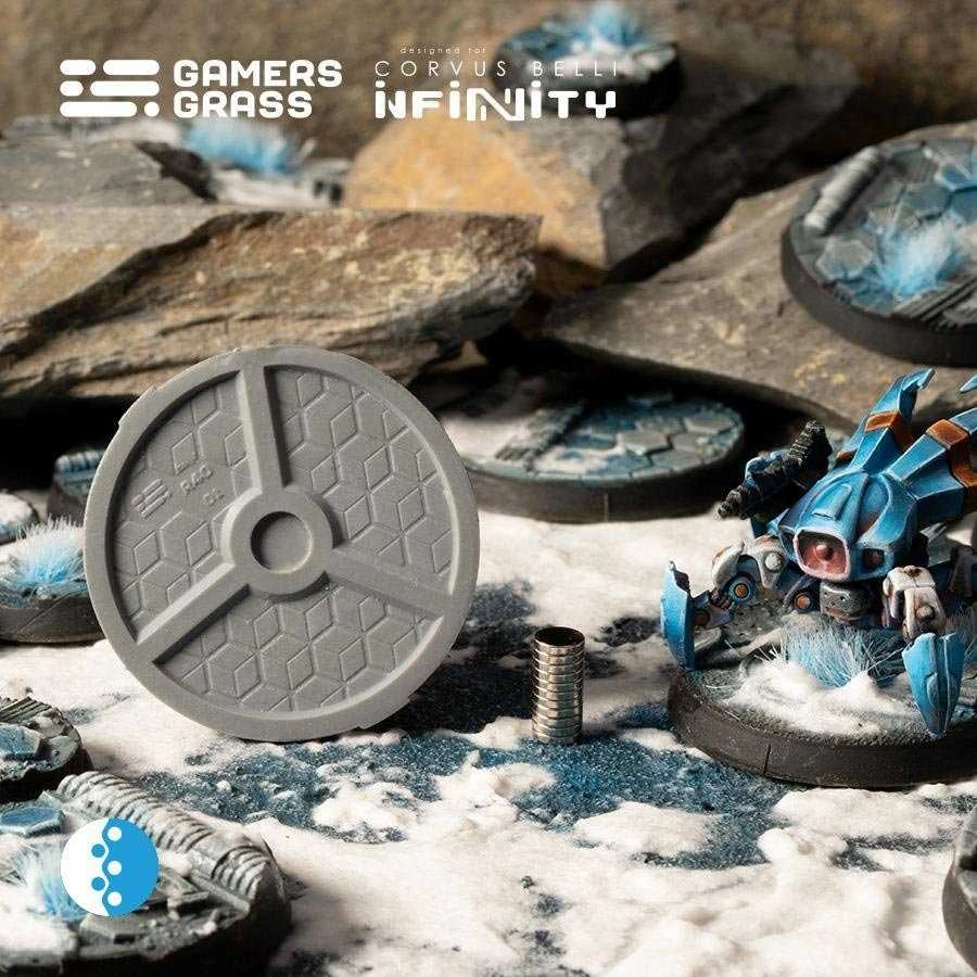Gamers Grass Žolės žaidėjai žaidėjai Grass: Infinity – Svalarheimo forpost – apvalus 40 mm (x4)