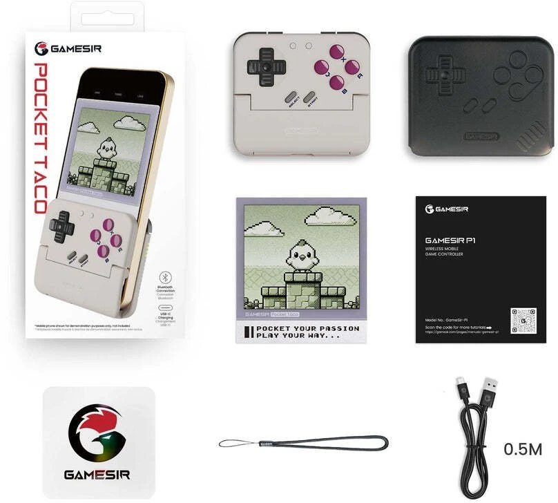 GameSir Pocket Taco – vertikalus mobilusis valdymas. Violetinė (HRG7310)