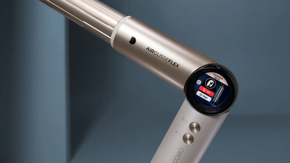 Garbanojimo žnyplės Cecotec AirGlisse 8in1 Flex Juodas Plaukų suktuvas