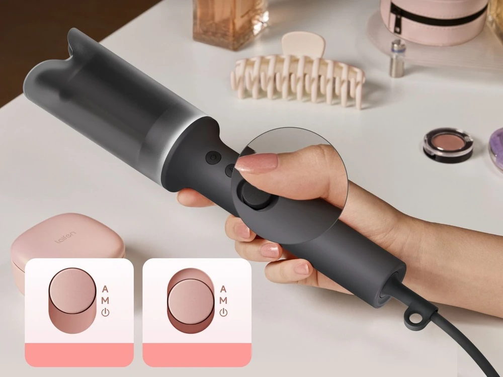 Garbanojimo žnyplės ExtraLink Laifen automatinė Garbanojimo žnyplės S1 su Jonizacją Volelis Ceramiczny 32mm ToF Juoda