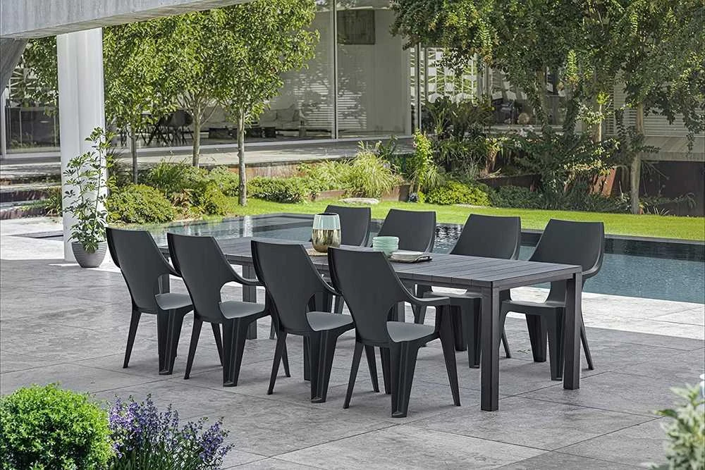 Keter Garden table Julie Double Table ( 2 configurations) pilkas