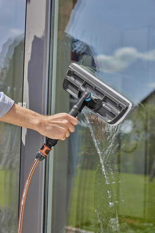 Gardena "Cleansystem" langų valytuvas su mikropluošto šluoste