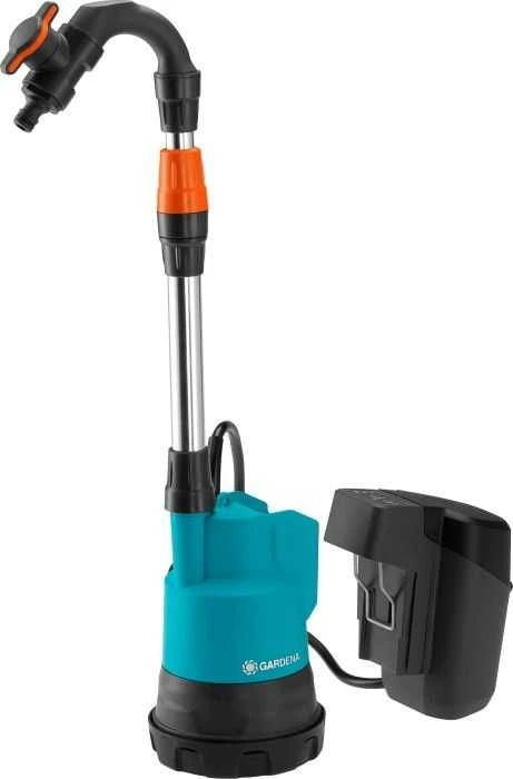 Gardena 2000/2 18V P4A akumuliatorinis lietaus vandens bako siurblys