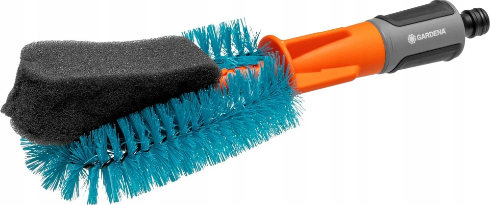 Gardena "Cleansystem" dviračio šepetys skirtas dviračiams, priekaboms ir vaikiškiems vežimėliams plauti