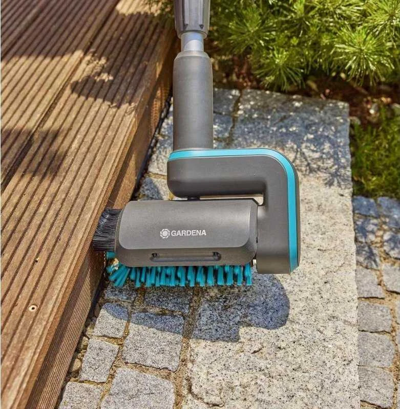 Gardena Akumuliatorinis daugiafunkcinis valytuvas "AquaBrush Patio", skirtas mediniams paviršiams ir terasoms