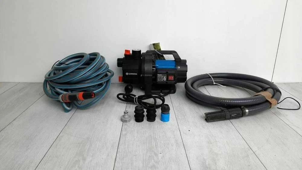 Gardena sodo vandens siurblys 3000 l/val., 600 W, 3,5 m siurbimo rinkinys, Classic 20 m žarna, 09011-47
