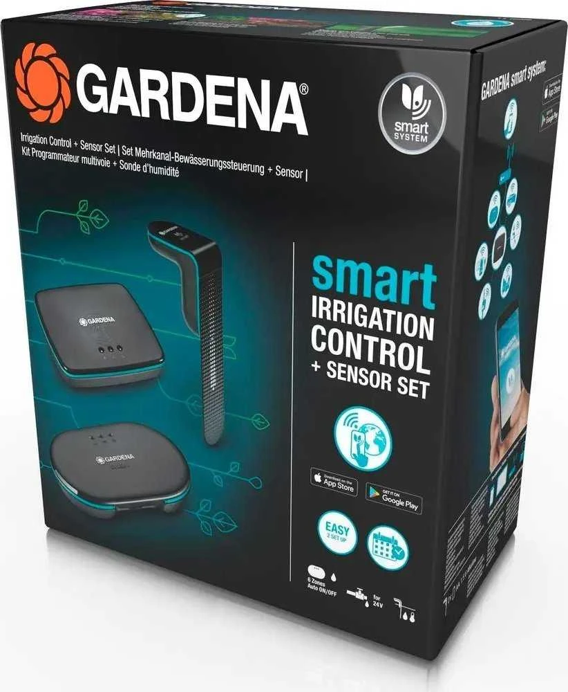 Gardena "Smart" Laistymo sistemos valdymo kompiuterio ir ir sensoriaus rinkinys