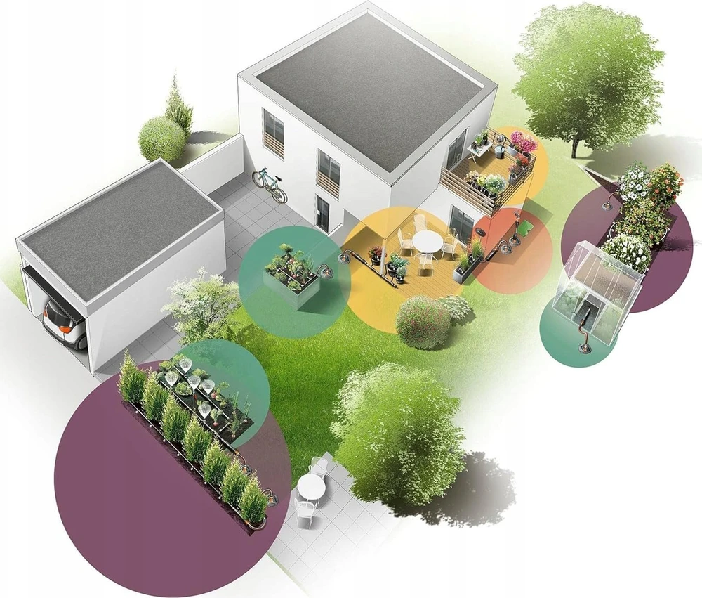 Gardena Lašelinio drėkinimo rinkinys krūmams/gyvatvorėms (50 m)