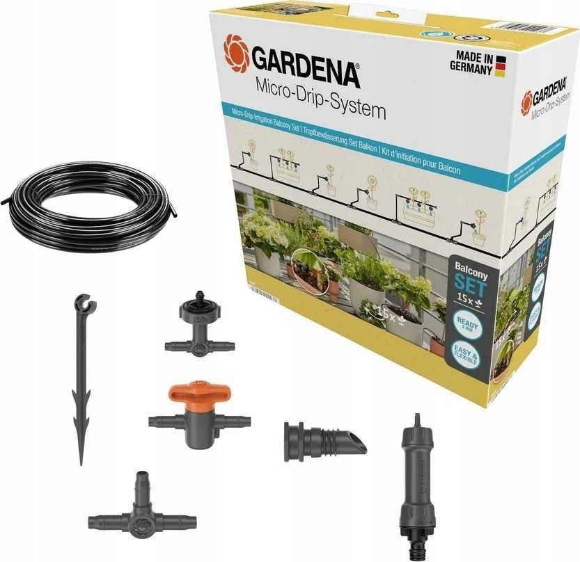 Gardena Lašelinio drėkinimo rinkinys balkonams (15 augalų)