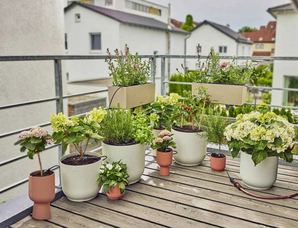 Gardena Lašelinio drėkinimo rinkinys balkonams (15 augalų)