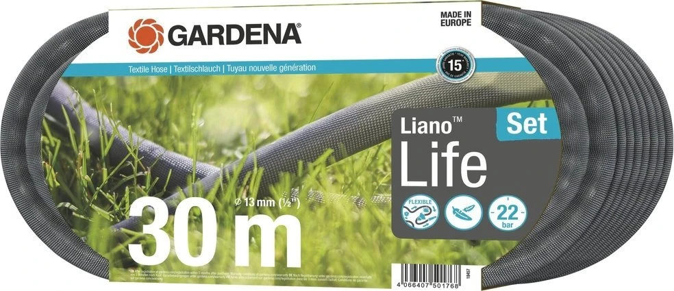 Gardena Tekstilinės žarnos Liano™ Life 30 m rinkinys