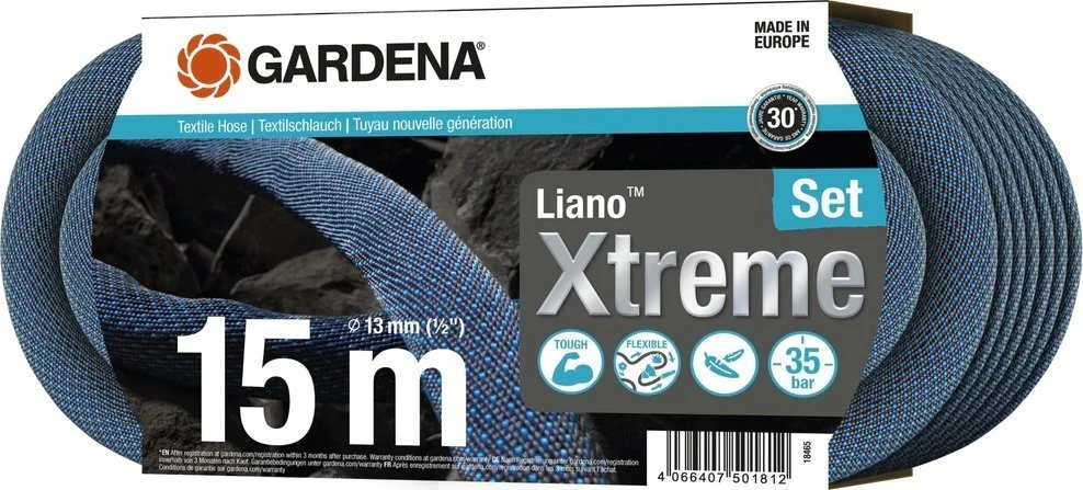 Gardena Tekstilinės žarnos Liano™ Xtreme 15 m rinkinys