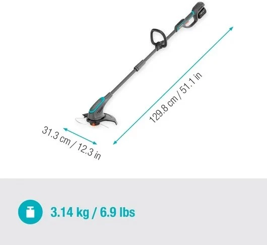 Gardena PowerTrim 30 18V Set 4.0 Ah akumuliatorinės žoliapjovės komplektas su 18V P4A baterija | ‎14703-20