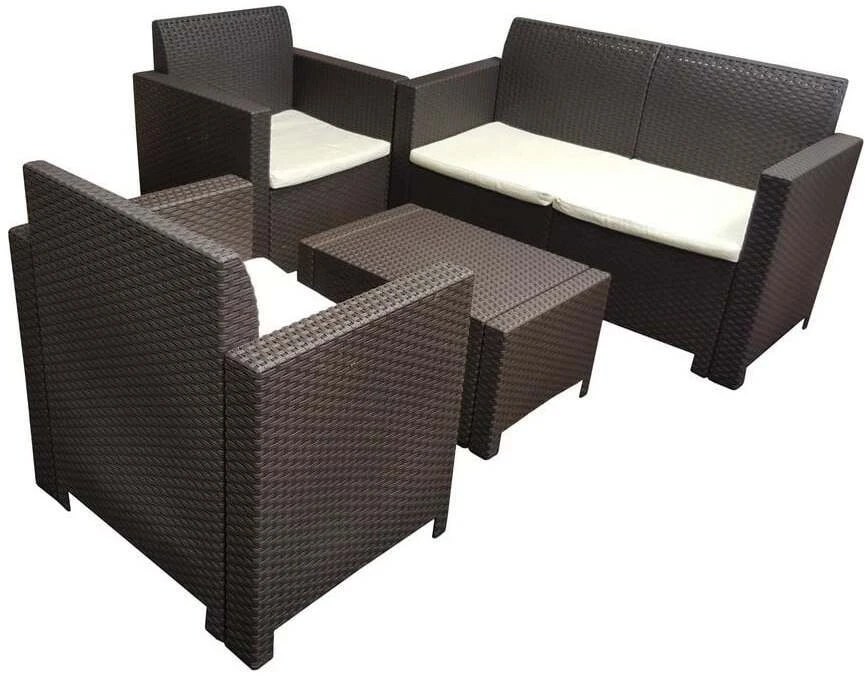 Lauko baldų komplektas Gardena Bica Sodo baldų komplektas Set Nebraska 2 ruda